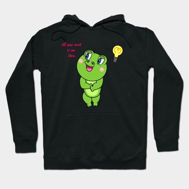 Inventor frog Hoodie by shirtsandmore4you